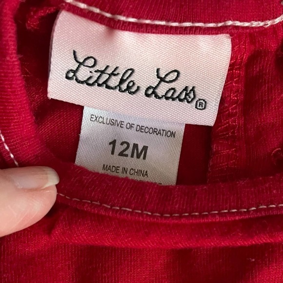 LITTLE Lass Fair Isle Skirt Sweater Set Size 12 Months - Picture 5 of 5